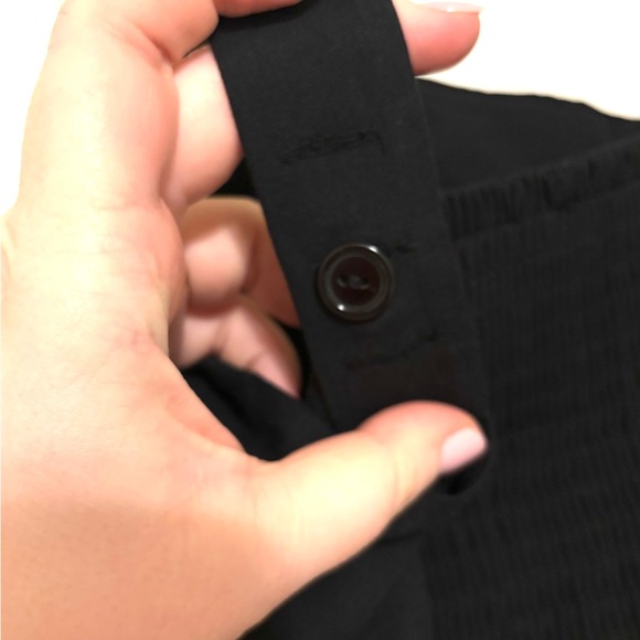 NWOT - Black Peplum Button Front UO top - Picture 5 of 5